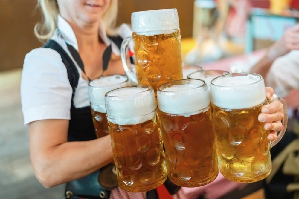 Oktoberfest stein holding