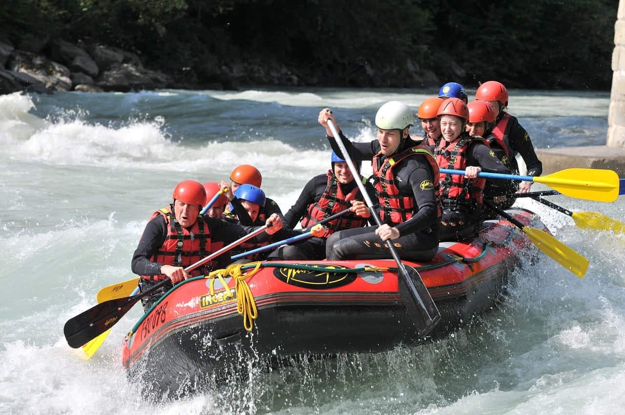 whitewater rafting in Pigeon Forge